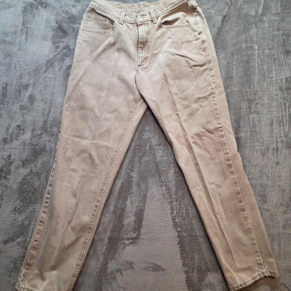 Lee Riders Vintage Jeans Mens 33x32 Beige Light Wash Regular Straight Leg USA